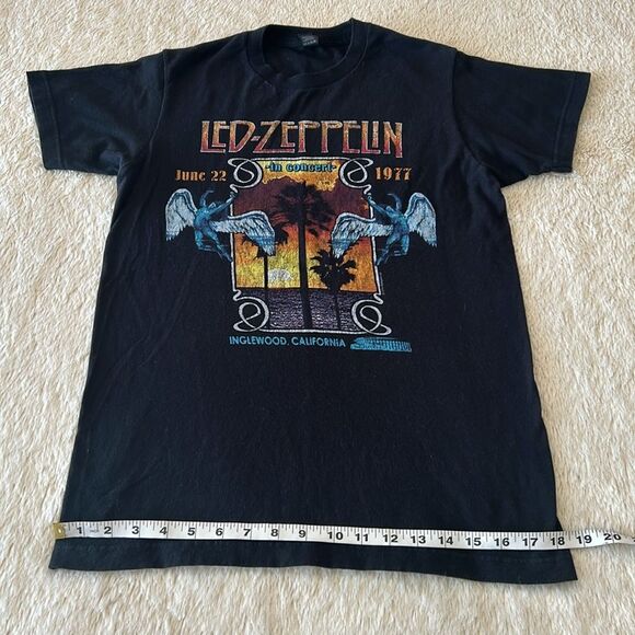 Led Zepplin short sleeve shirt black size small - Picture 10 of 16
